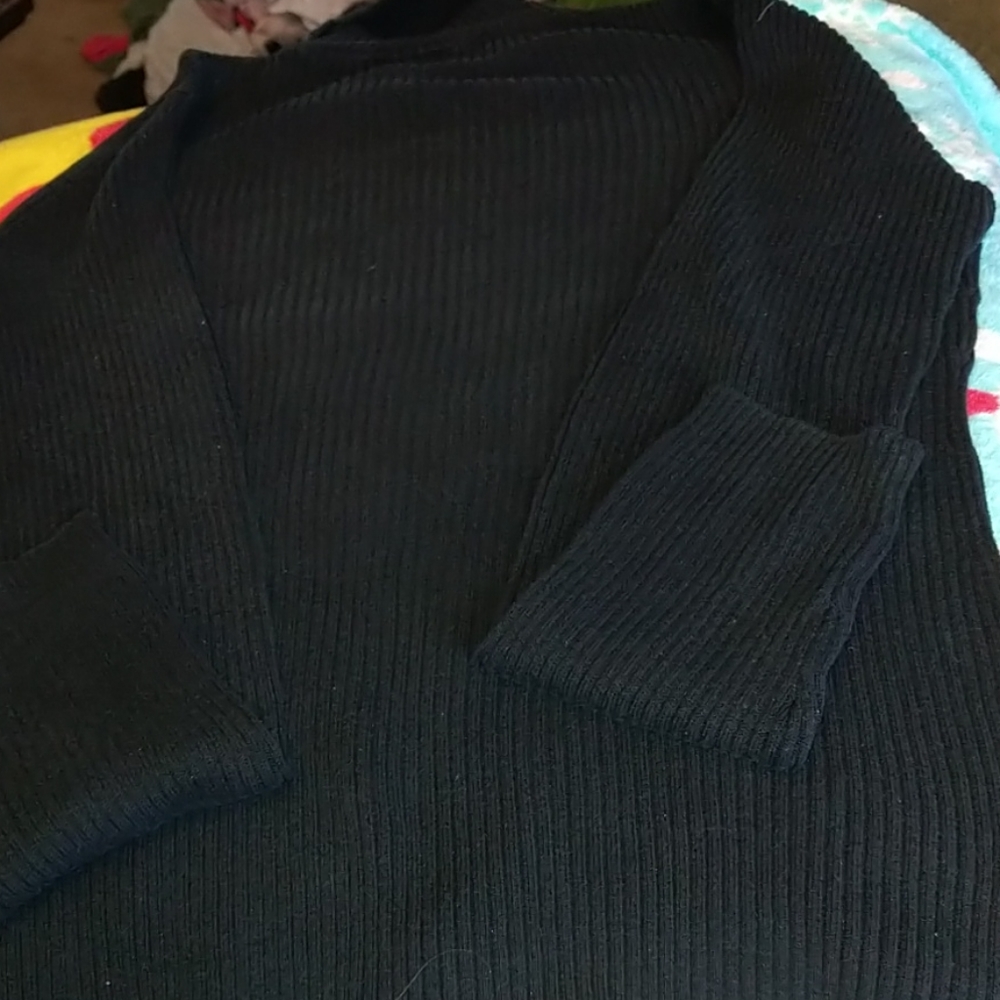 Chico's size 2 black long sleeve sweater